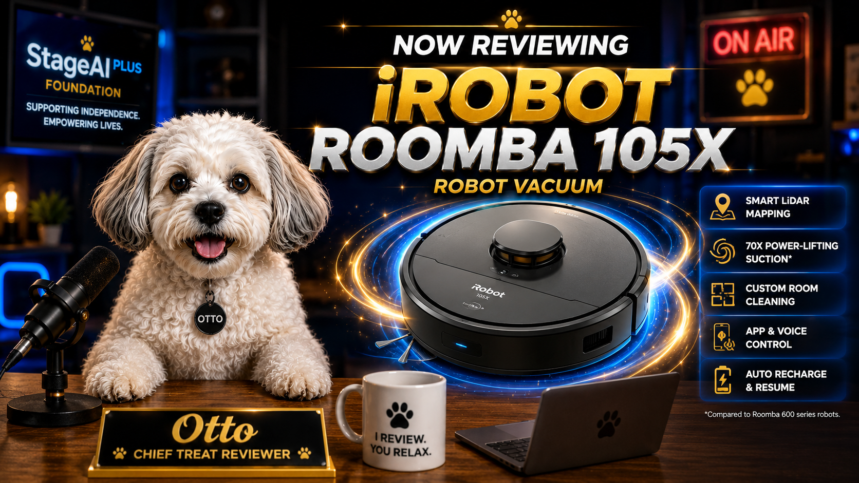 Otto reviews the iRobot Roomba 105X