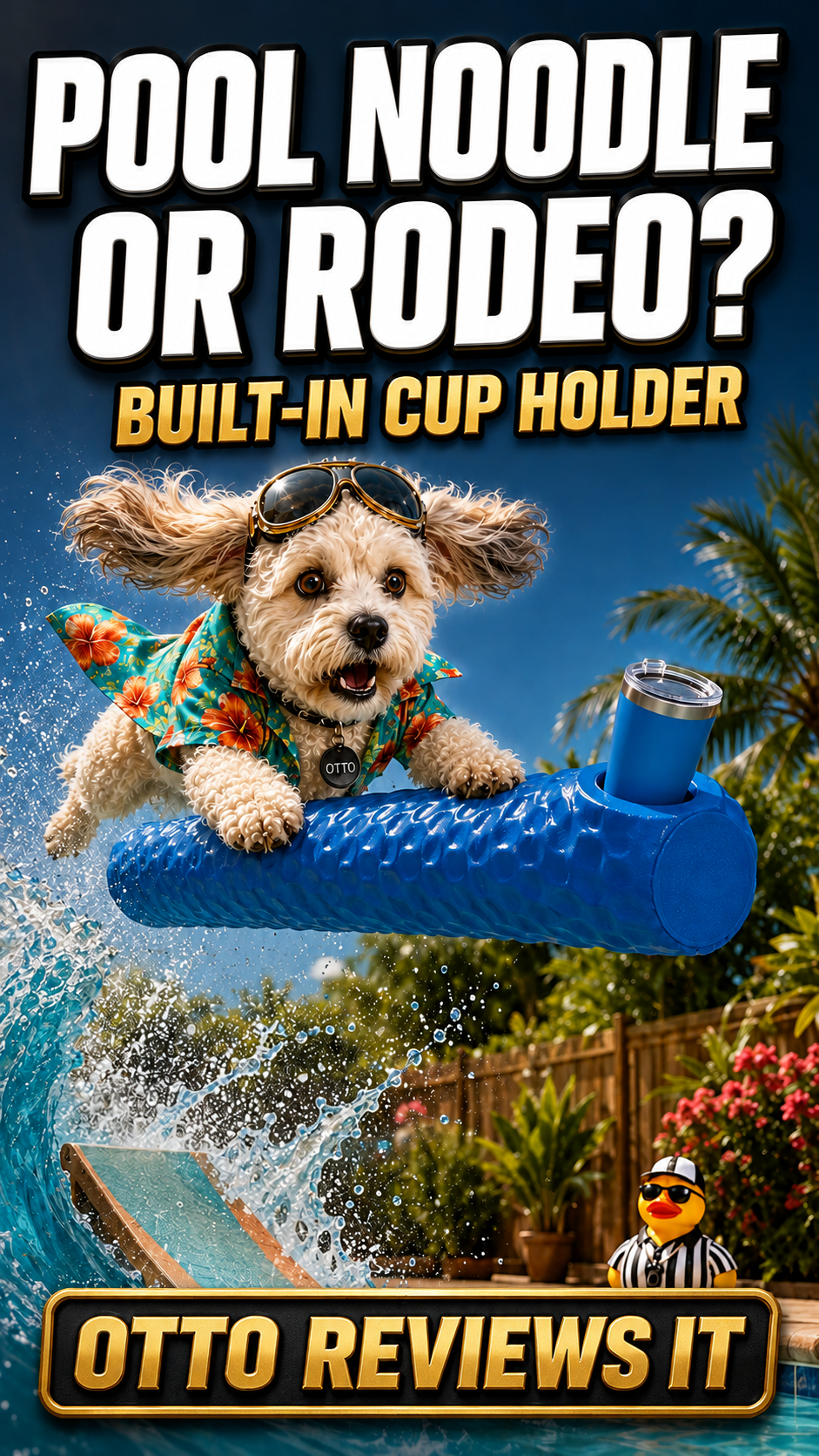 Otto Reviews It — XL Pool Noodle Review: Built-In Cup Holder & 250-Pound Capacity