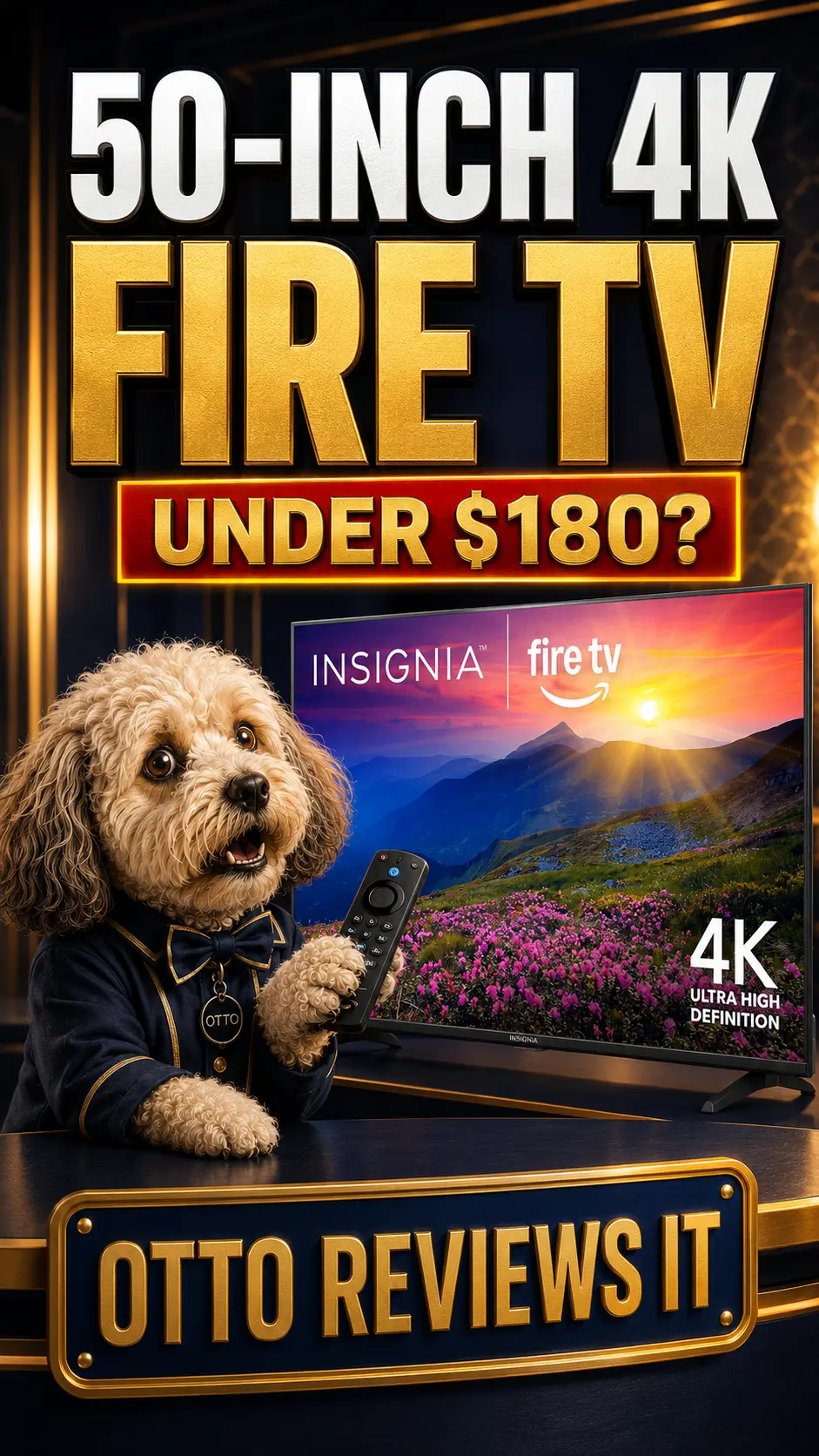 Otto Reviews It — Insignia 50-Inch F50 4K Fire TV Review: Best Budget Smart TV Under $200?
