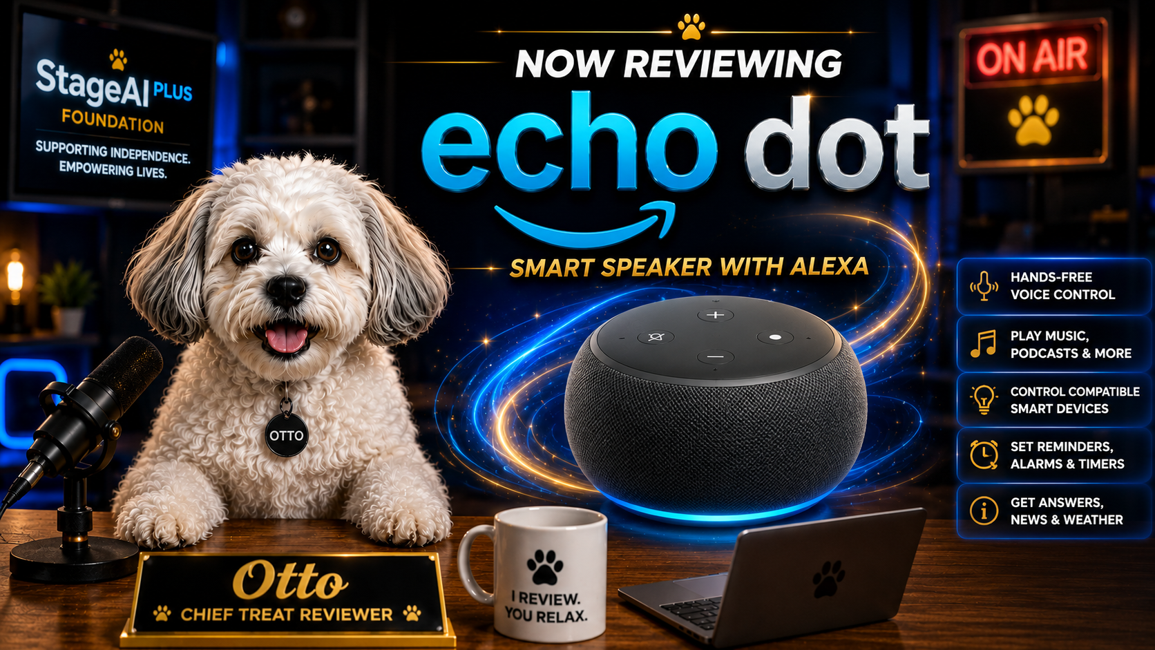Otto reviews the Amazon Echo Dot