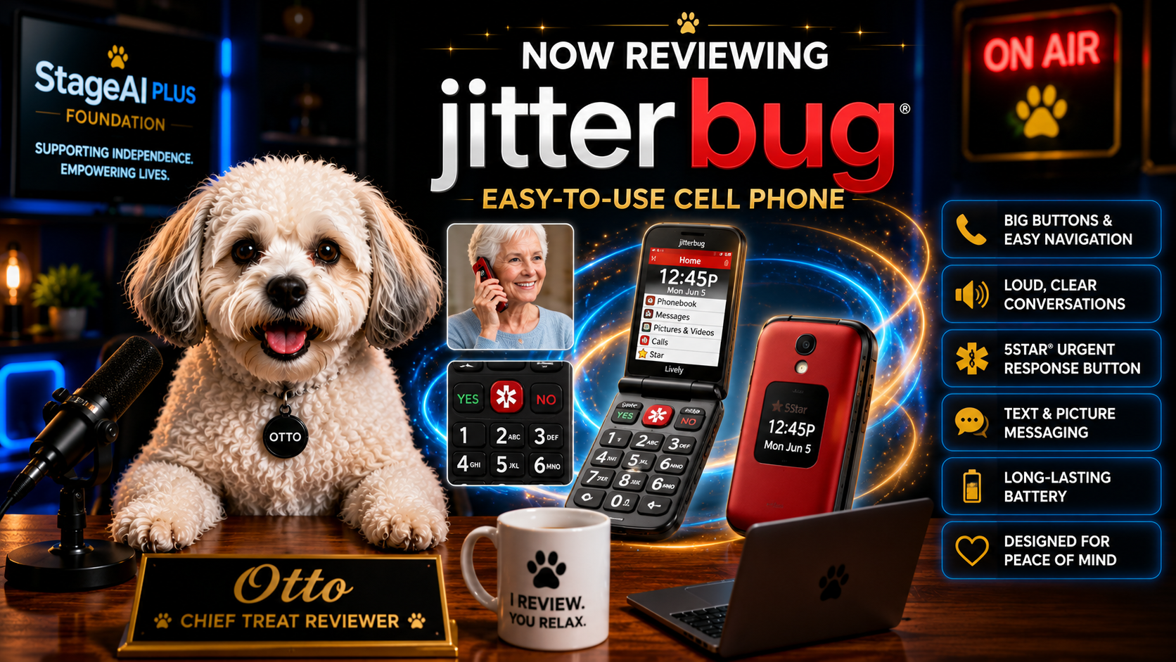 Otto reviews the Lively Jitterbug Smart4 Smartphone