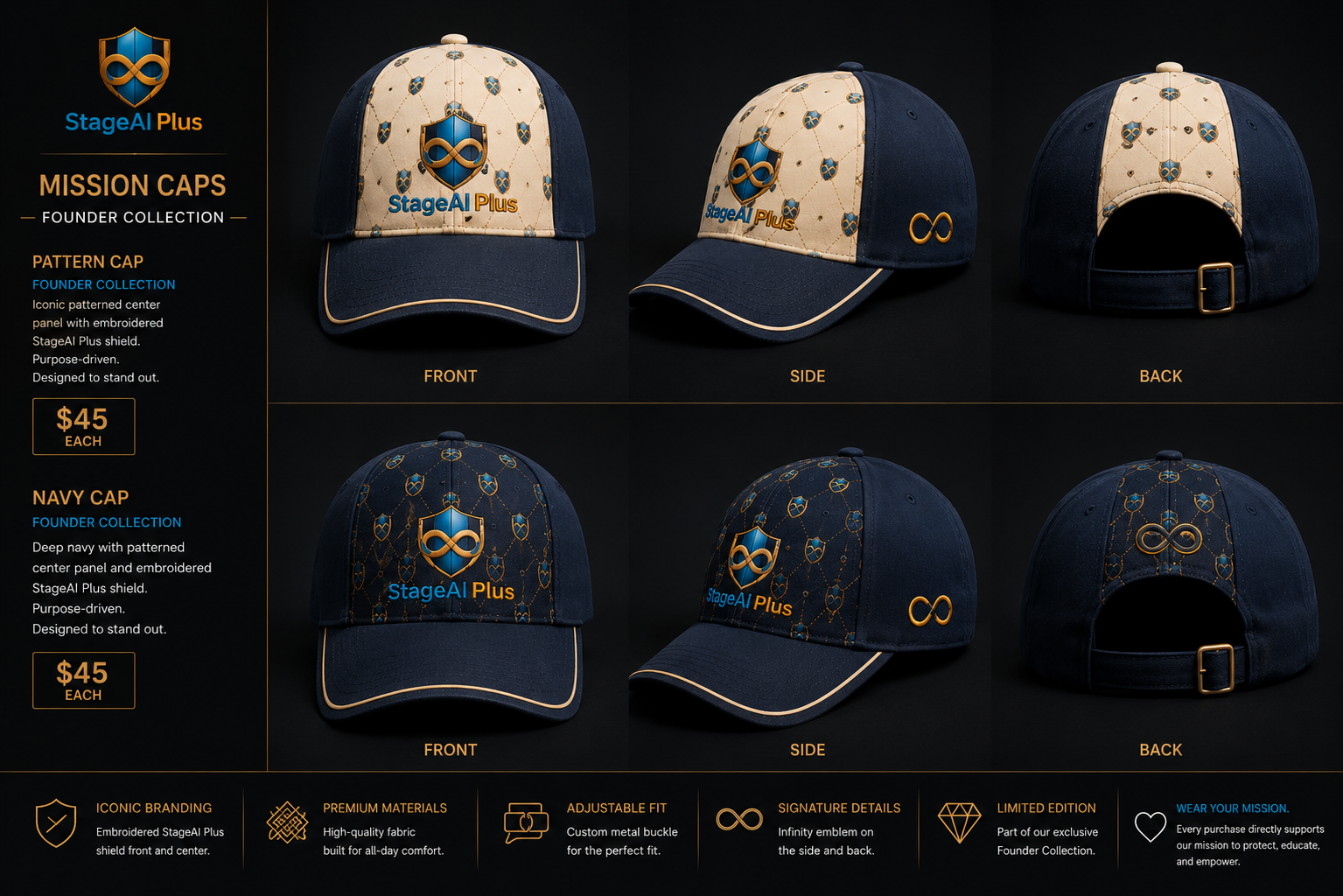 Founder Cap – Midnight Edition