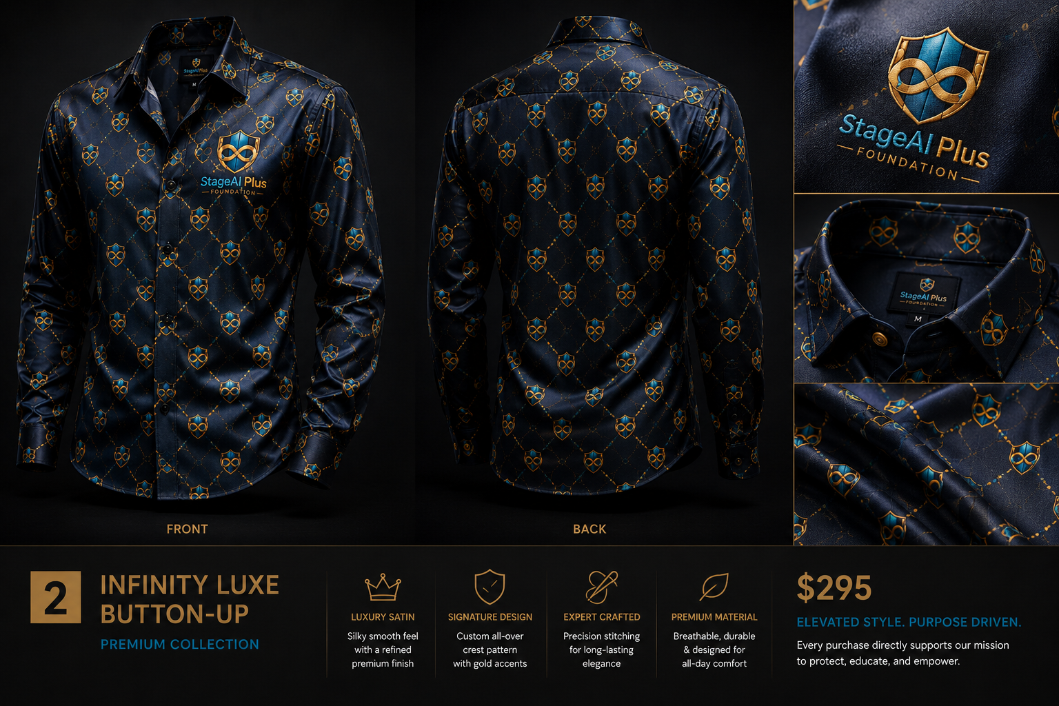 Infinity Luxe Button-Up