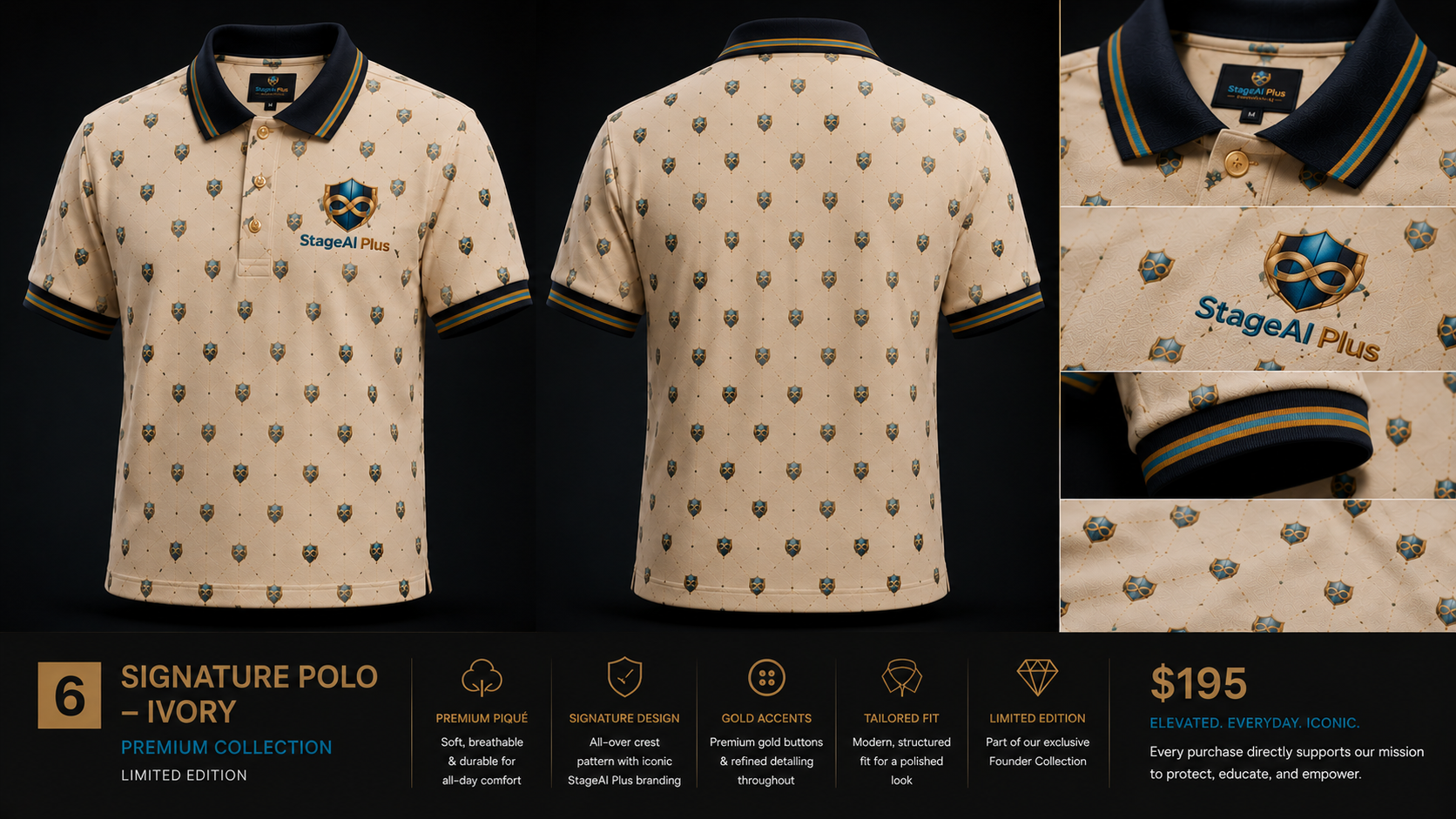 Signature Polo – Ivory