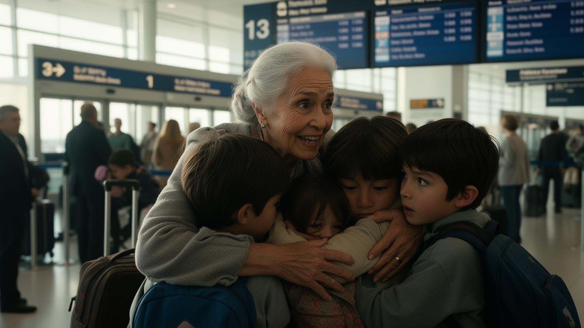 A surprise reunion at the gate.