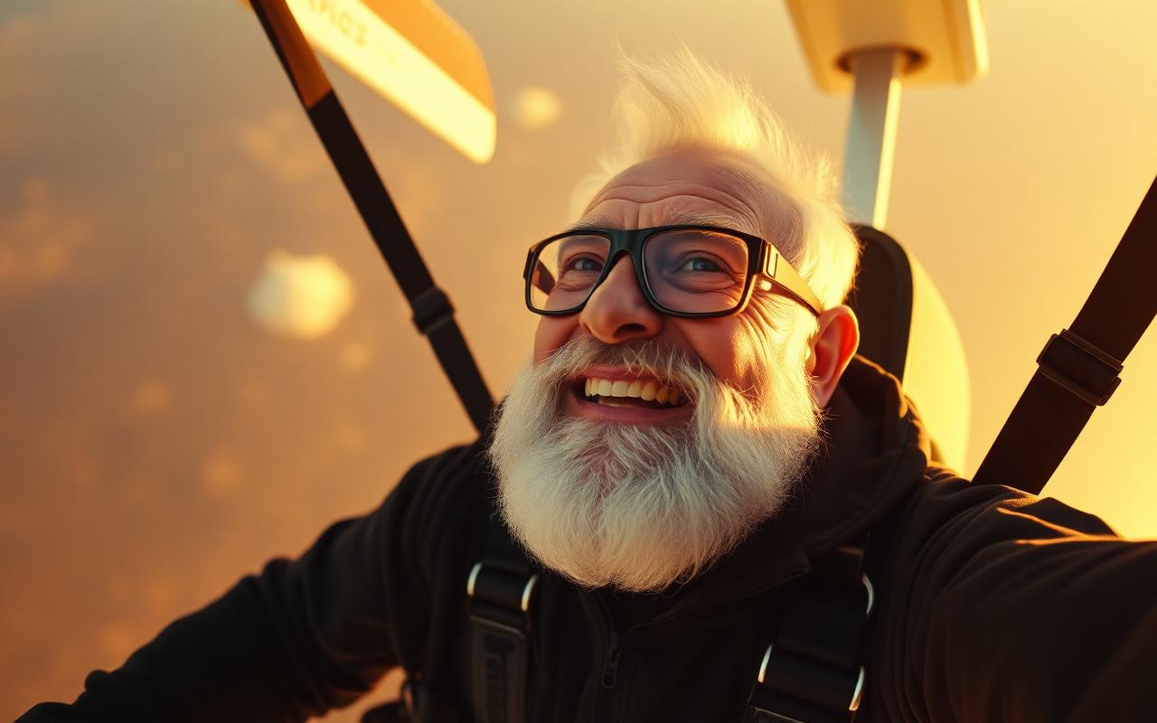 101 years old. One bucket-list jump.