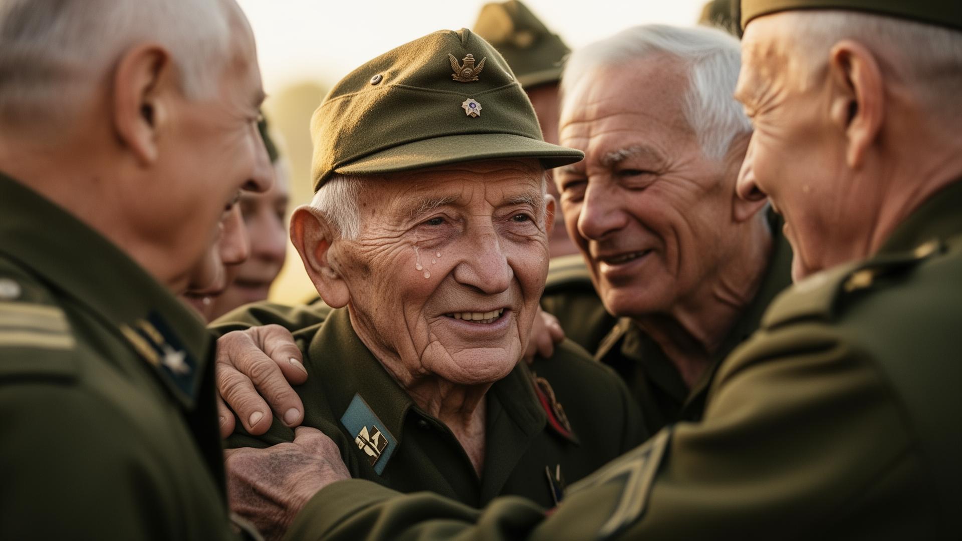 A 92-year-old veteran, reunited.